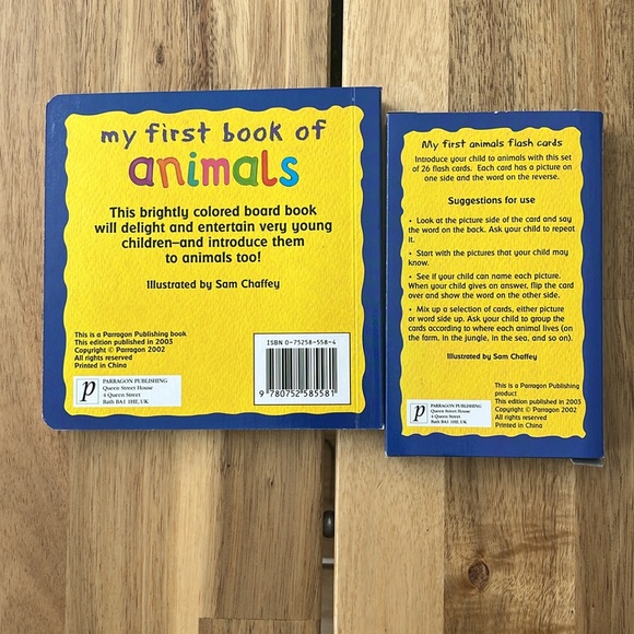 Cards & Book Set: My first book of Animals + 26 My First Animals Flash Cโฆ - Picture 8 of 12